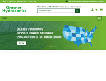 Tablet Screenshot of greenerhydroponics.com